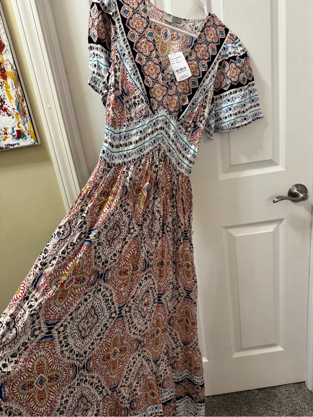 Luukse women's dress Allover Print Ruffle
(Small) Multicolor - Picture 6 of 9